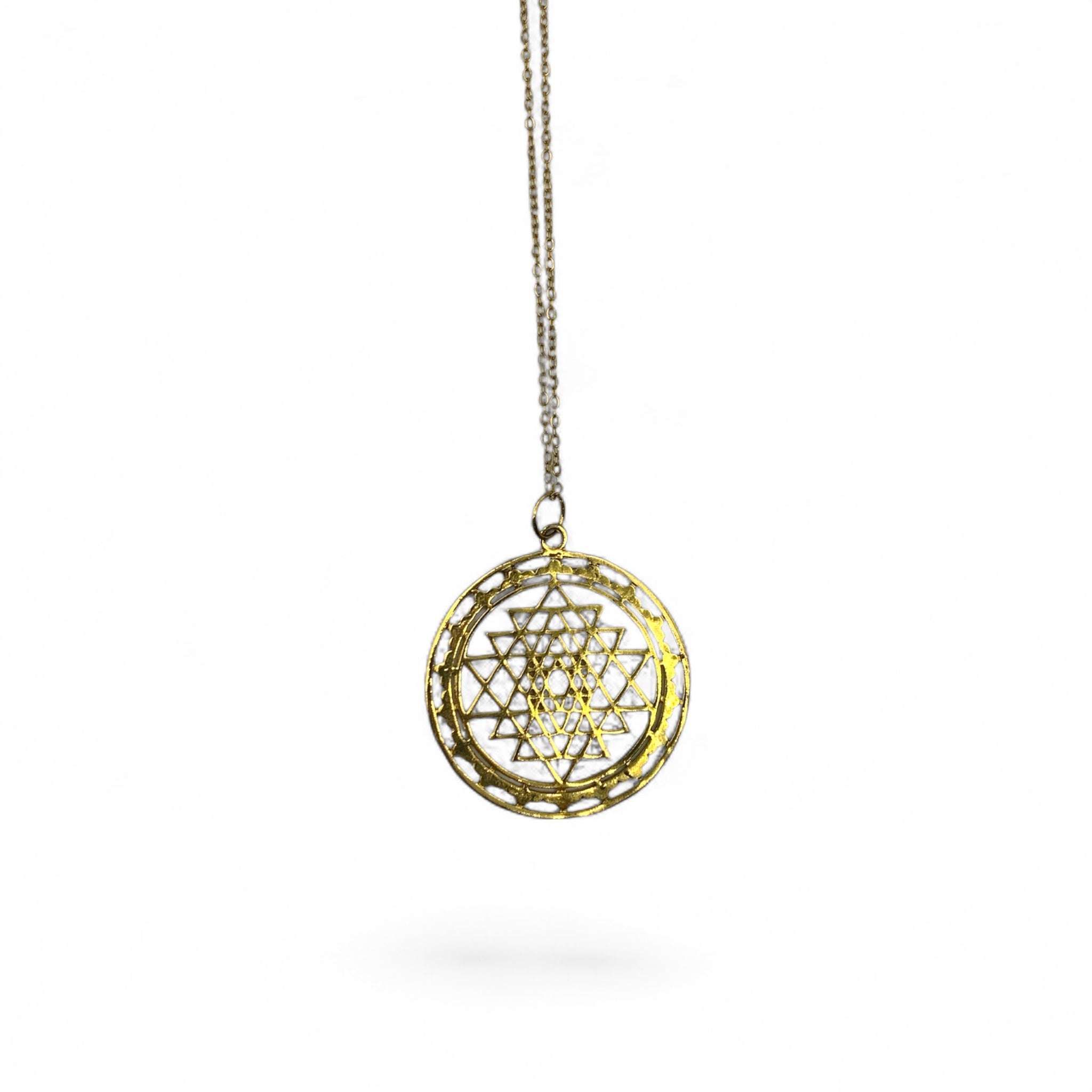 Necklace - Sacred Geometry Gold $25
